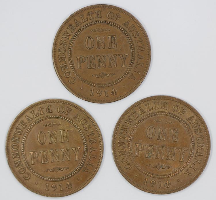 Australia 1914 Pennies, goo... image