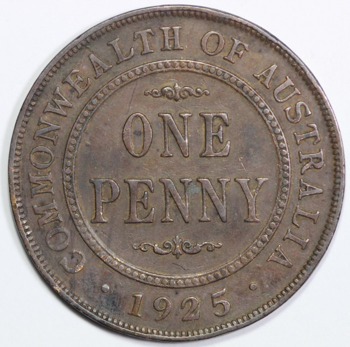 Australia 1925 Penny, about... image