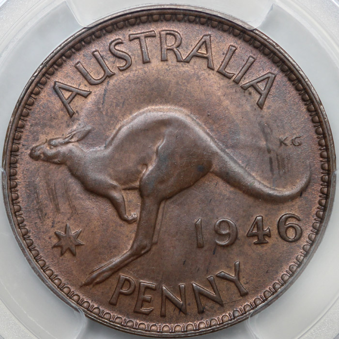 Australia 1946 'K.G' Penny ... image