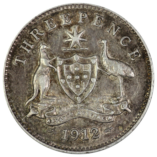 Australia 1912 Threepence, ... image