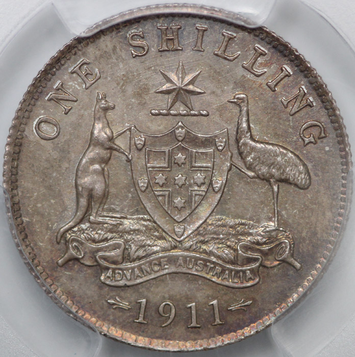 Australia 1911 Shilling, PC... image