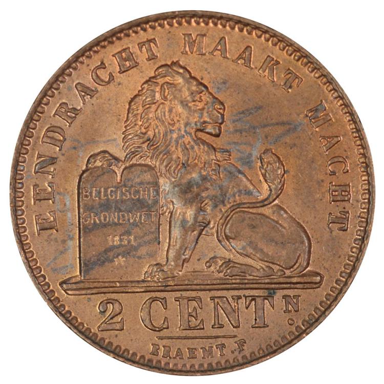 Belgium 1911 2 Cent, Choice... image