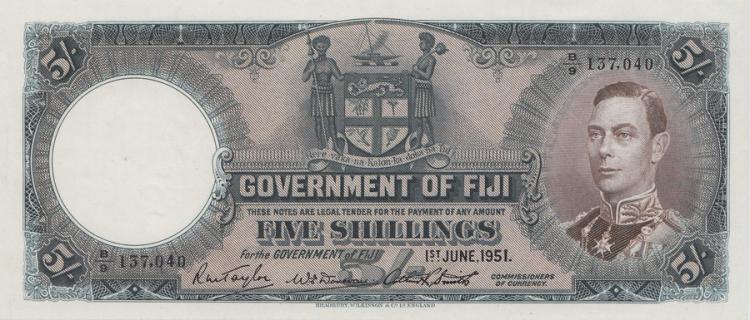 Fiji '1st June 1951' Five S... image