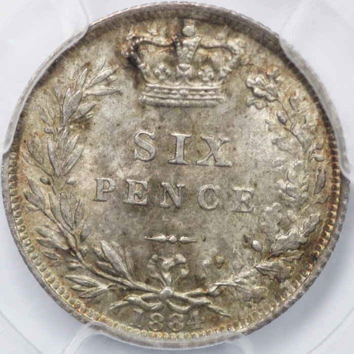 Great Britain 1884 Sixpence... image