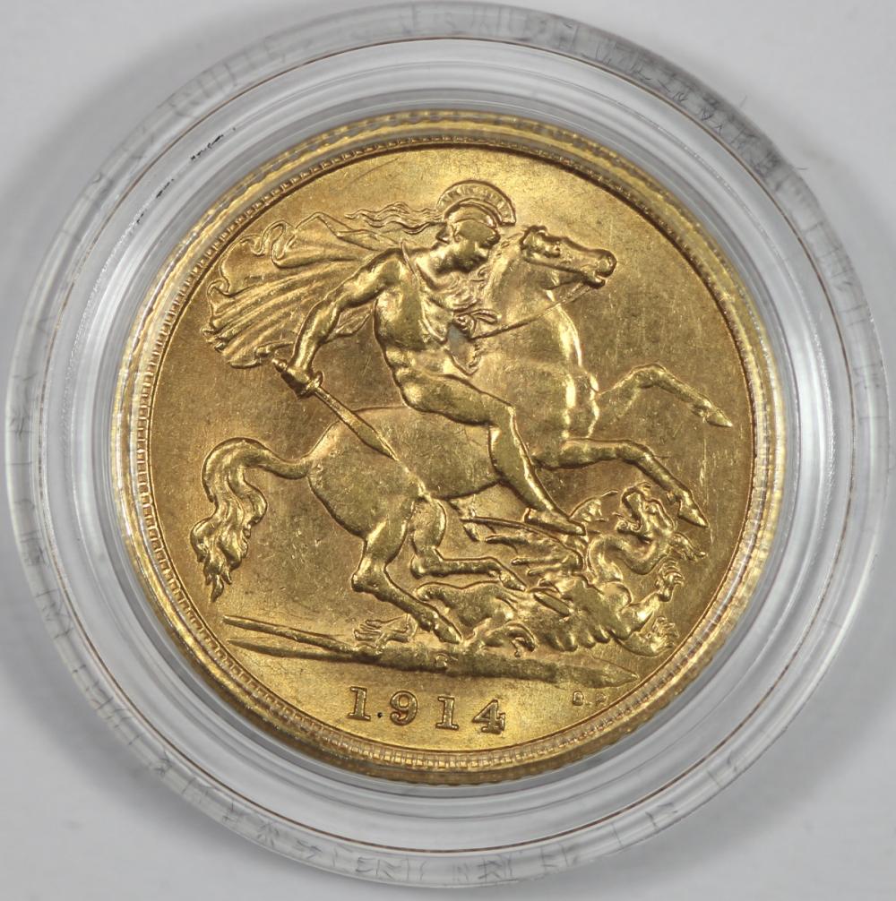 Australia. 1914 S Gold (0.9... image