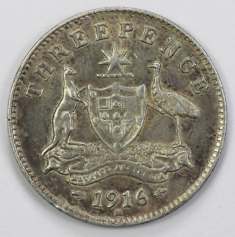 Australia. 1916 Threepence,... image