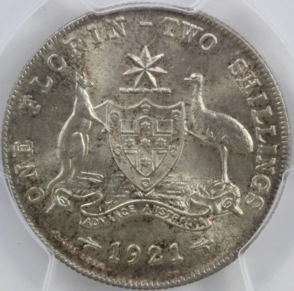 Australia. 1921 Florin, PCG... image