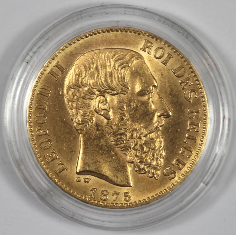 Belgium. 1875 Gold (0.900) ... image