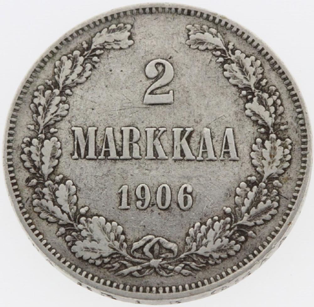 Finland. 1906 L Silver 2 Ma... image