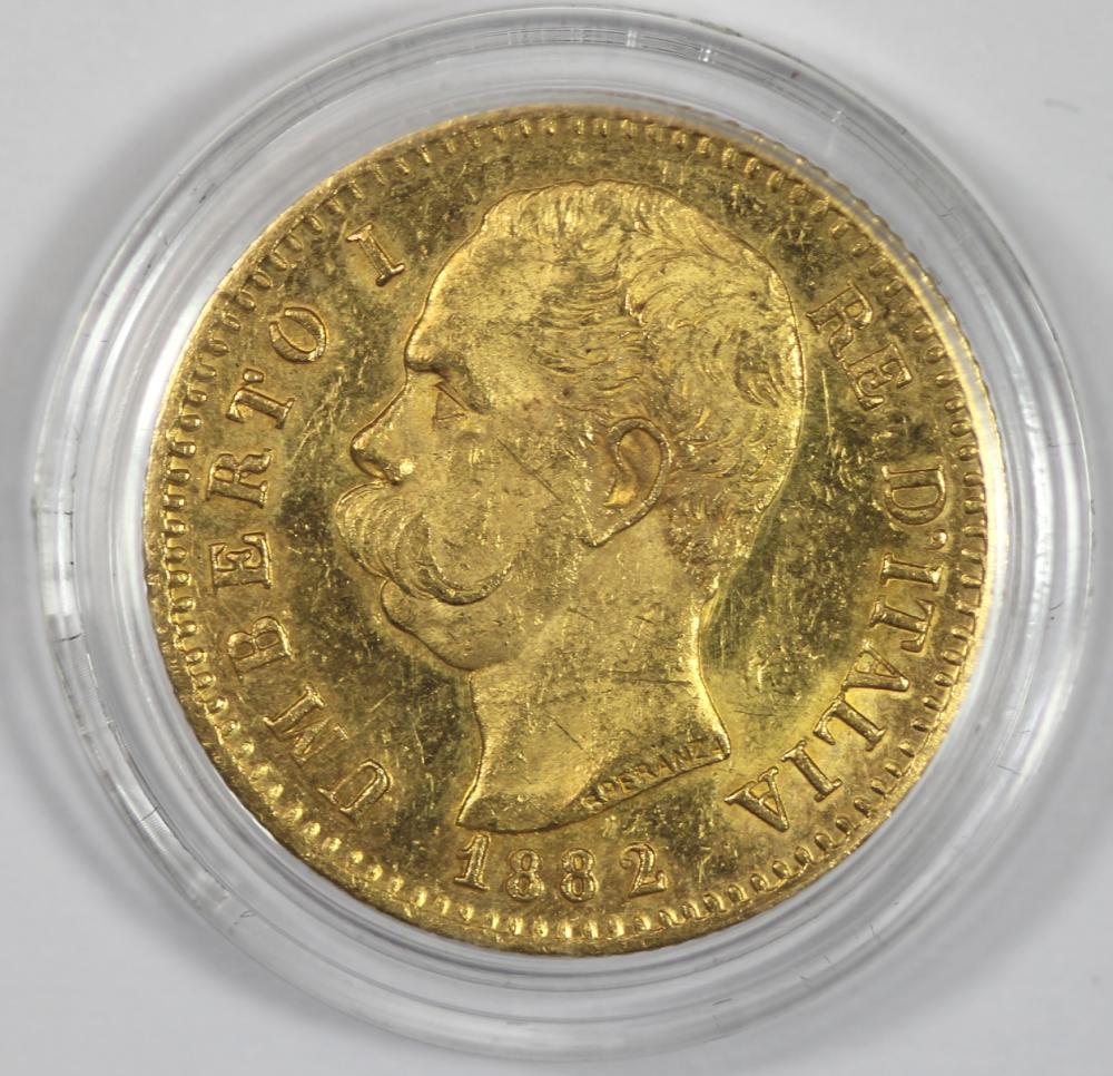 Italy. 1882 R Gold (0.900) ... image