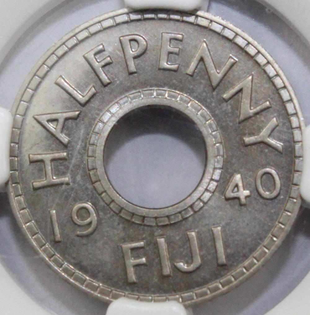 Fiji. 1940 'Proof' Halfpenn... image