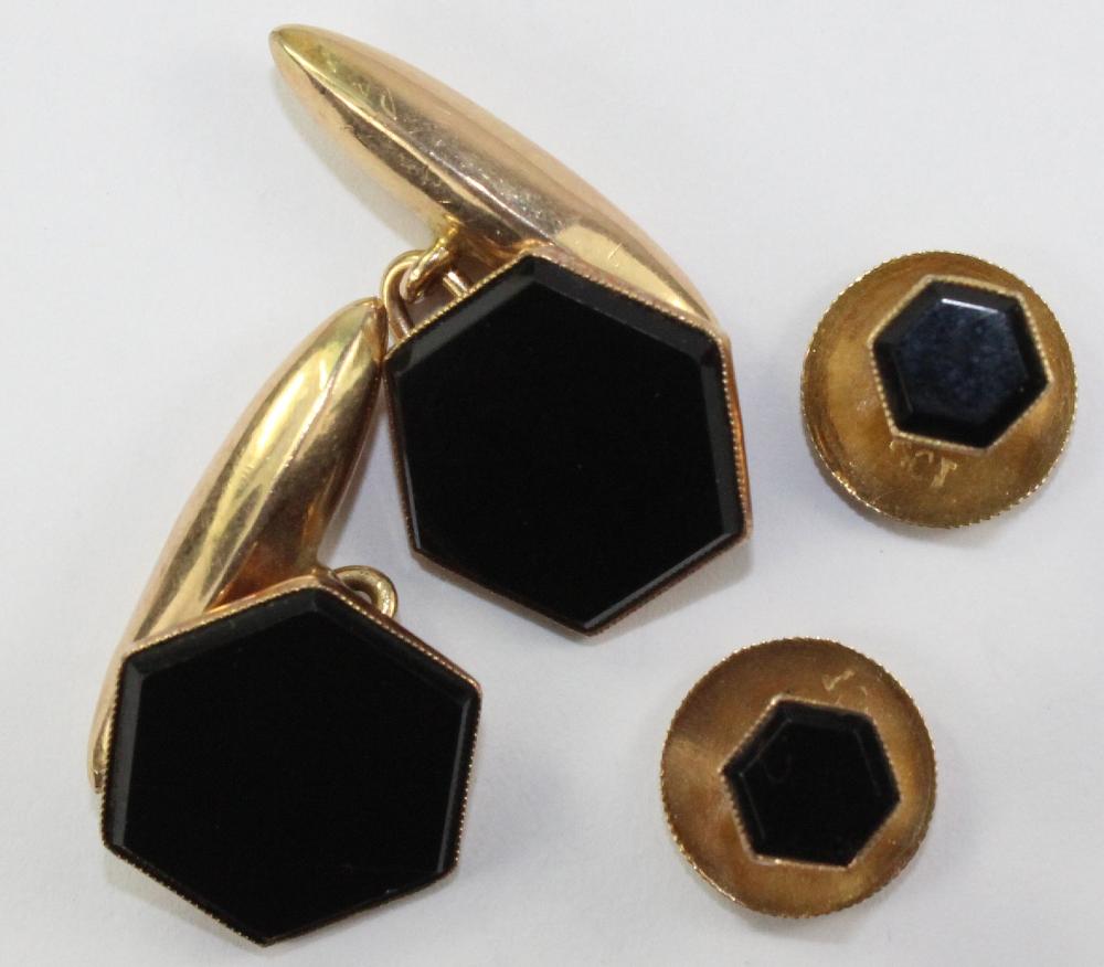 Antique Hexagon Cufflinks i... image