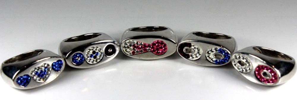 Crystal-set Designer Rings ... image