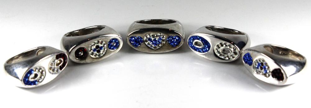 Crystal-set Designer Rings ... image