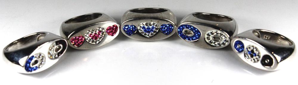 Crystal-set Designer Rings ... image