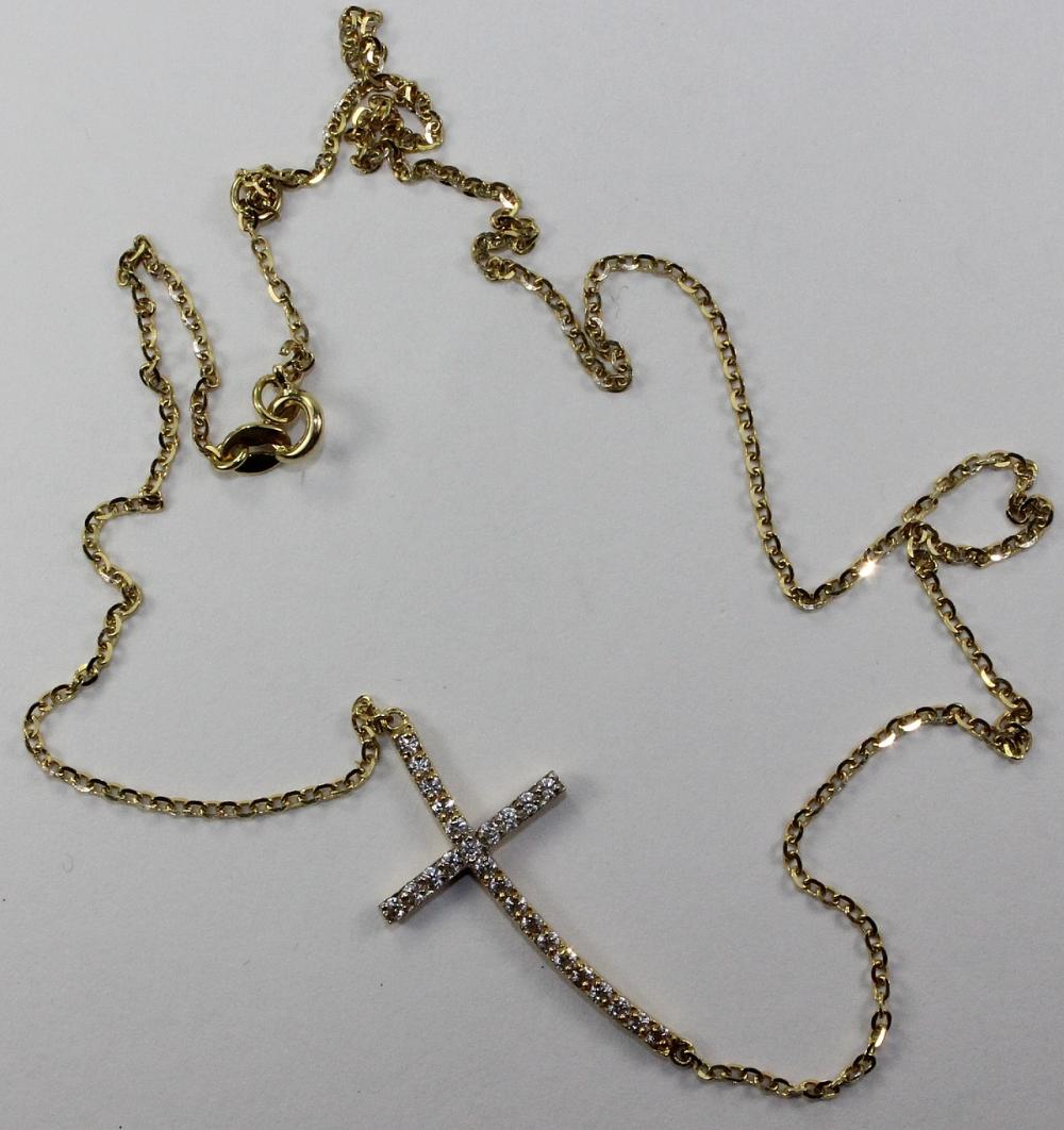 Yellow Gold Cross with atta... image