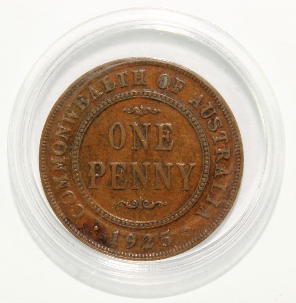 Australia 1925 Penny, good ... image