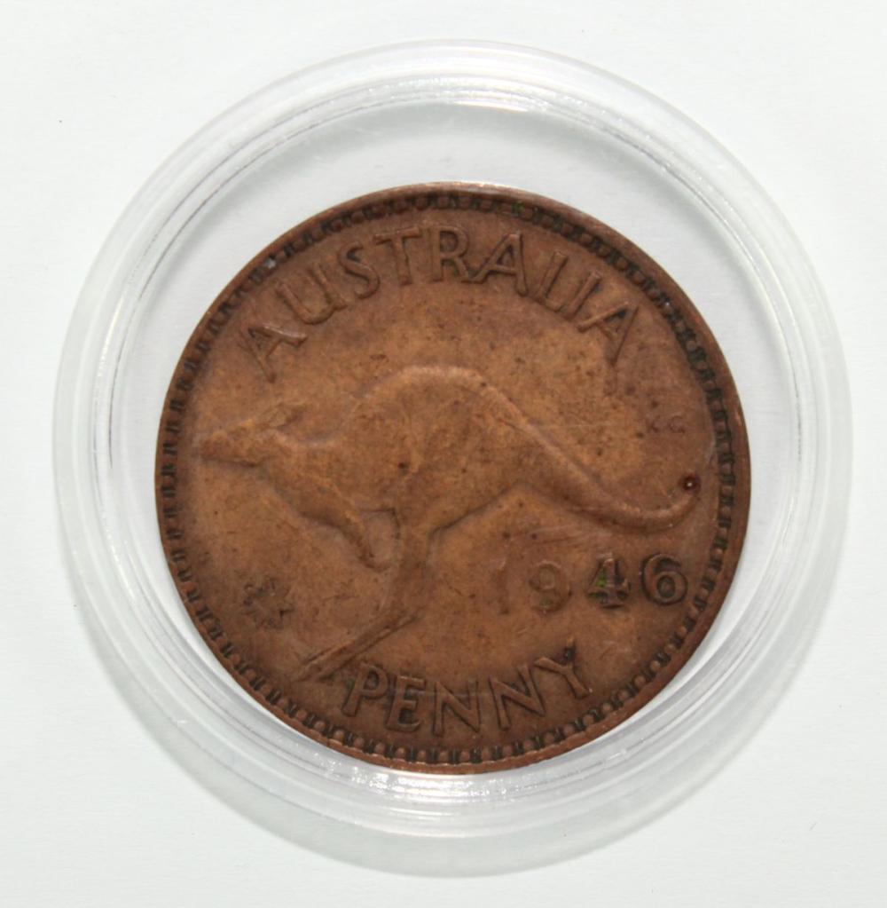 Australia 1946 Penny, about... image