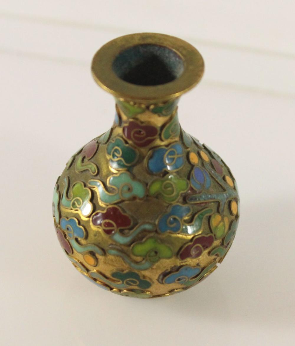 Miniature Chinese Cloisonne... image