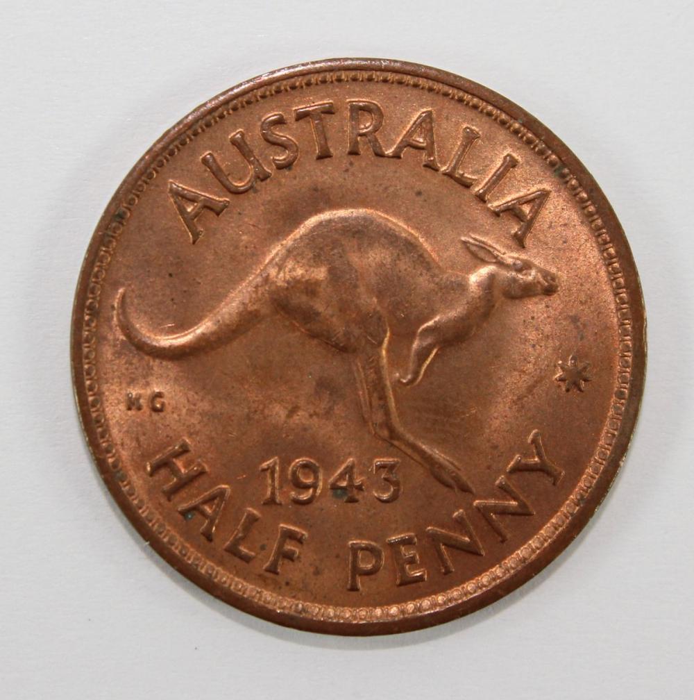 Australia 1943 (M) Halfpenn... image