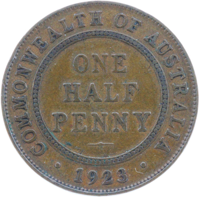 Australia 1923 Halfpenny, a... image