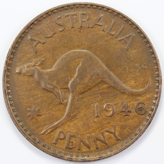 Australia 1946 Penny, about... image