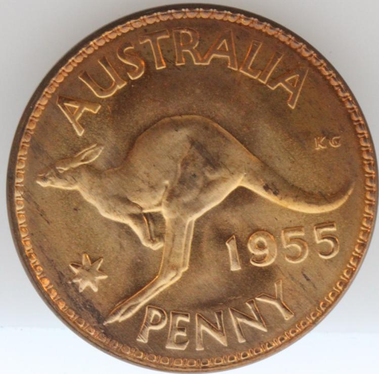 Australia 1955 Penny, Virtu... image