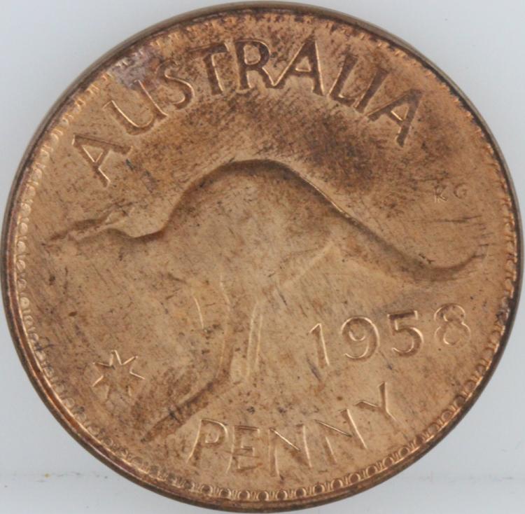 Australia 1958 Penny, Brill... image