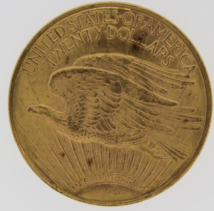 USA 1922 Gold $20, about Un... image