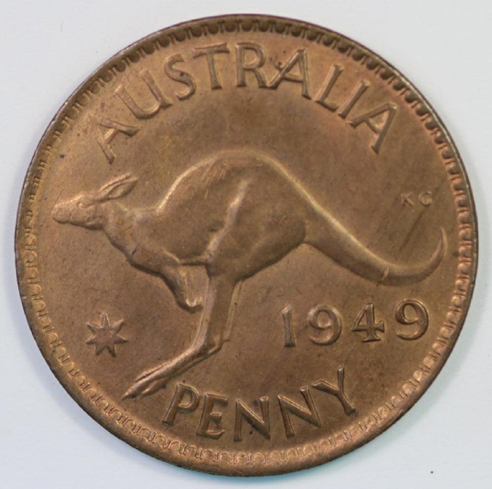 Australia. 1949 Penny, near... image