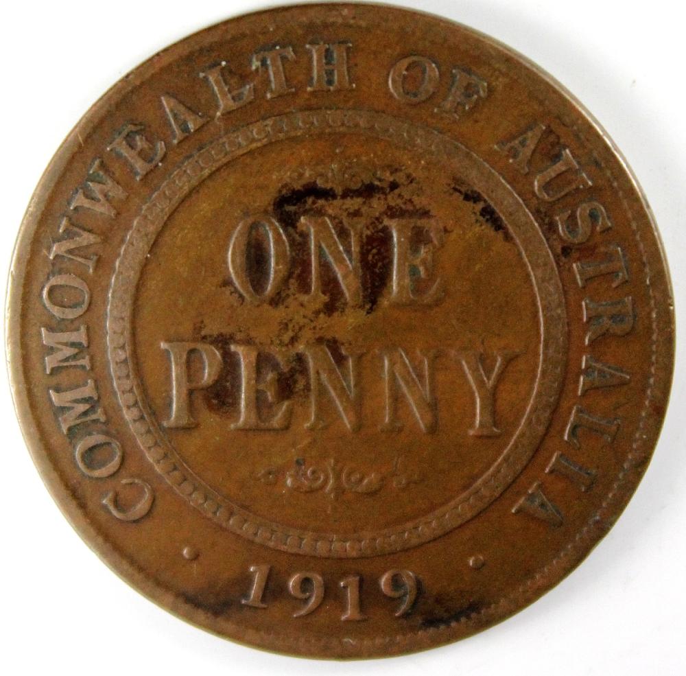 Australia. 1919 .//. Penny,... image