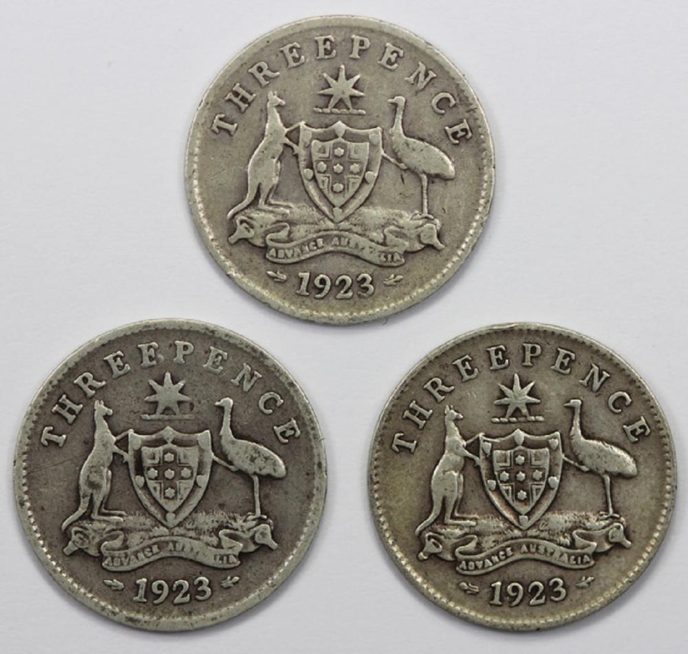 Australia. 1923 Threepence,... image