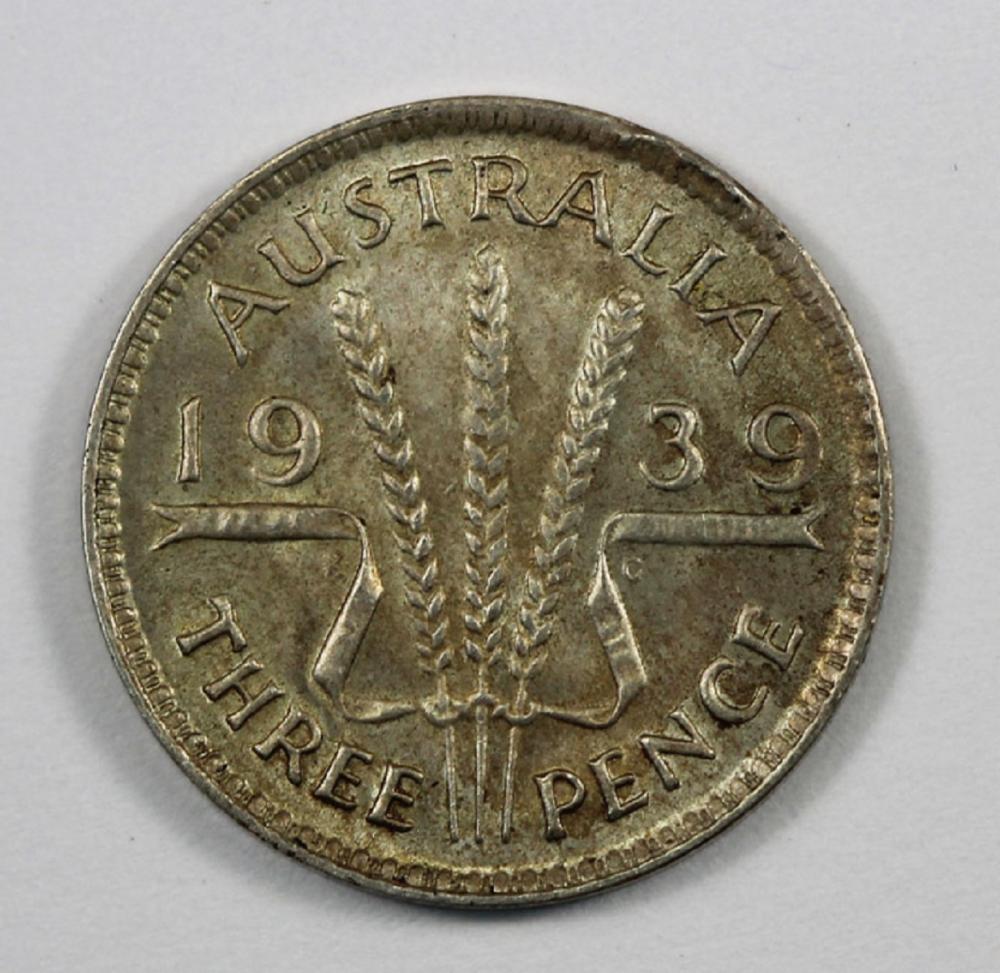 Australia. 1939 Threepence,... image