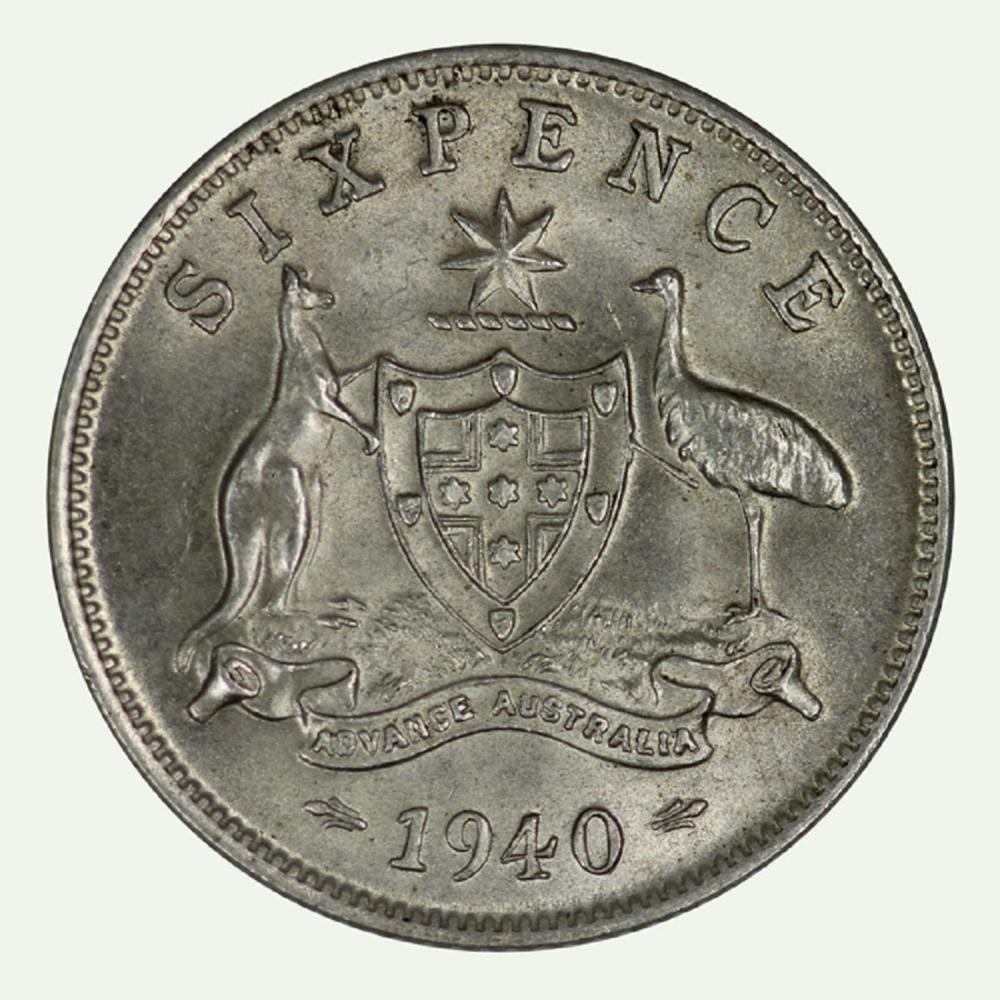 Australia. 1940 Sixpence, C... image