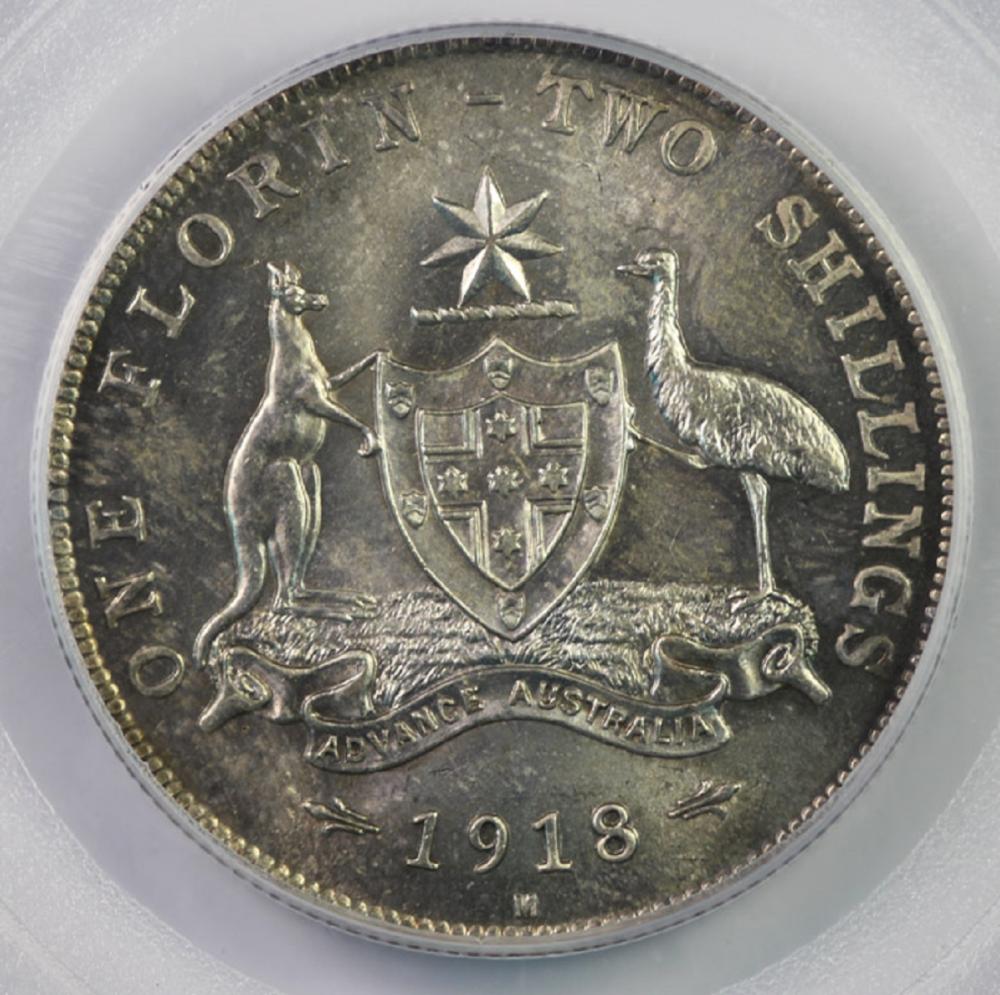 Australia. 1918 Florin, PCG... image