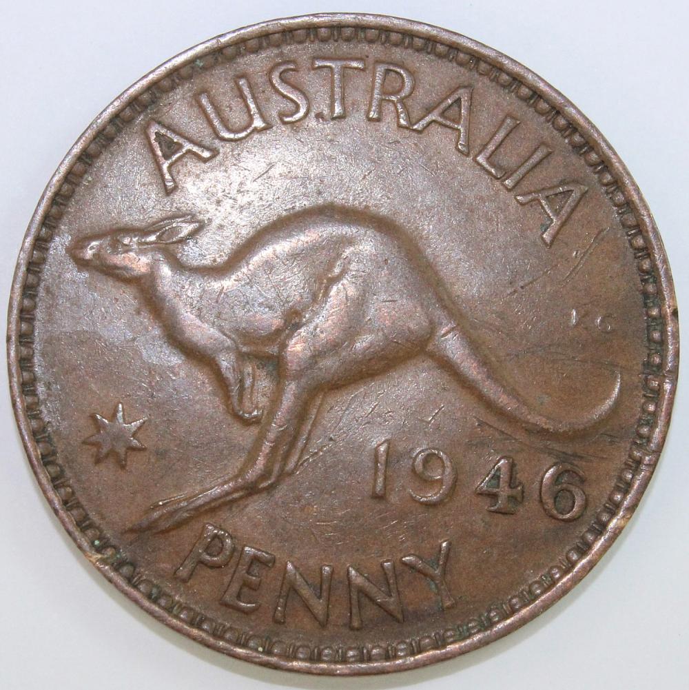 Australia. 1946 Penny Coin,... image