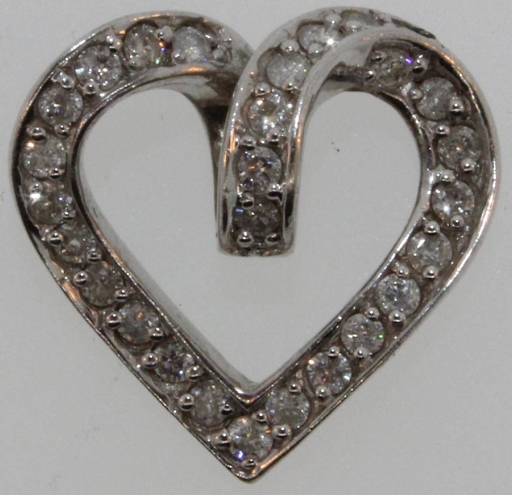 Diamond-encrusted Heart Pen... image