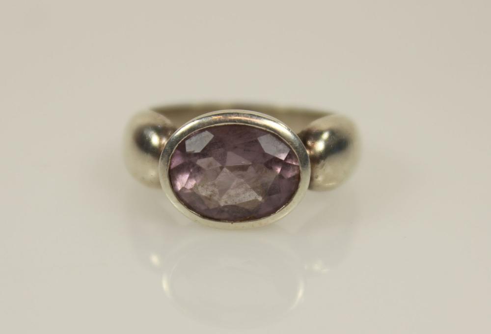 Amethyst Ring In Sterling (... image