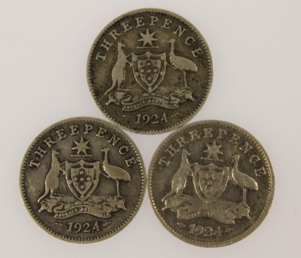 Australia 1924 Threepence, ... image