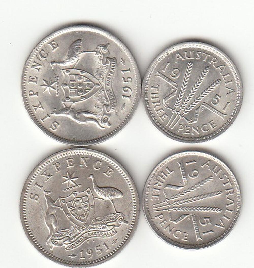 Australia 1951 & 51 PL Thre... image