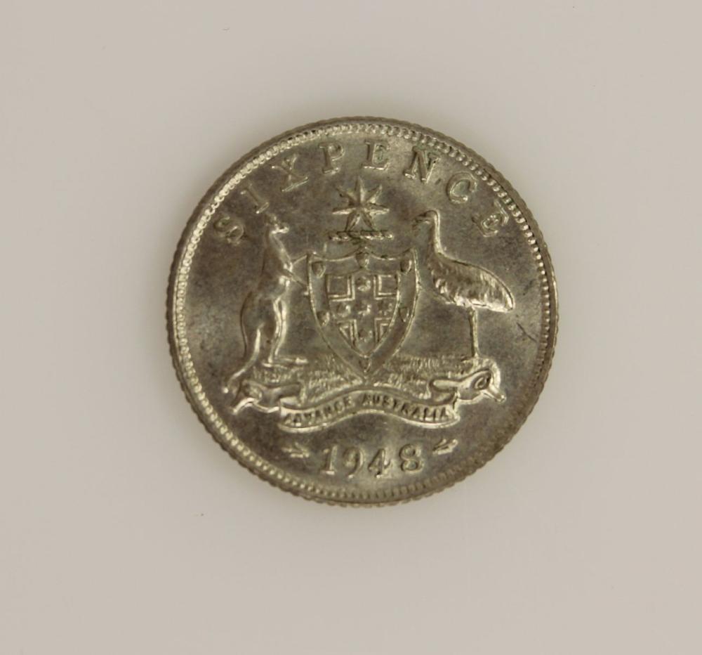 Australia 1948 Sixpence, Ch... image