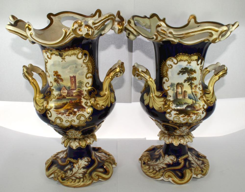 19th Century Blue Gilded Ma... image