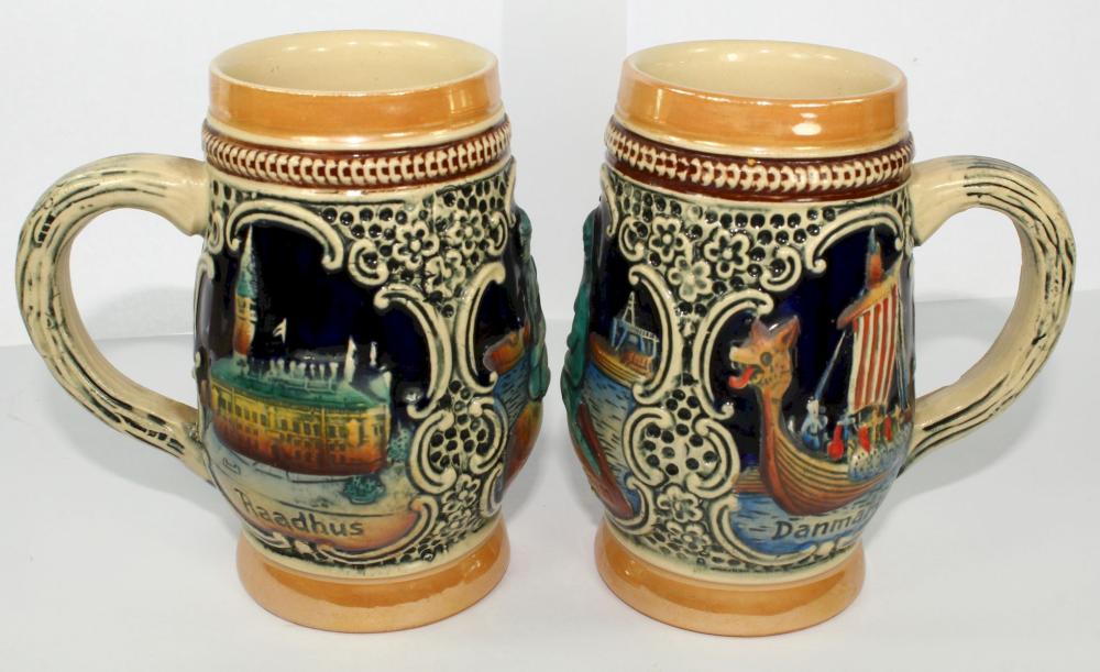 Vintage Danish Beer Steins ... image