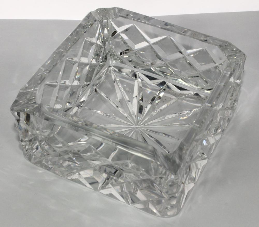 Heavy Cut Crystal Ashtray image