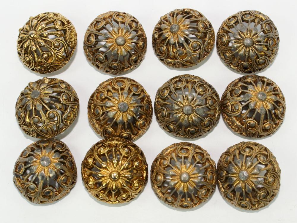 Set of Antique Buttons (12 ... image