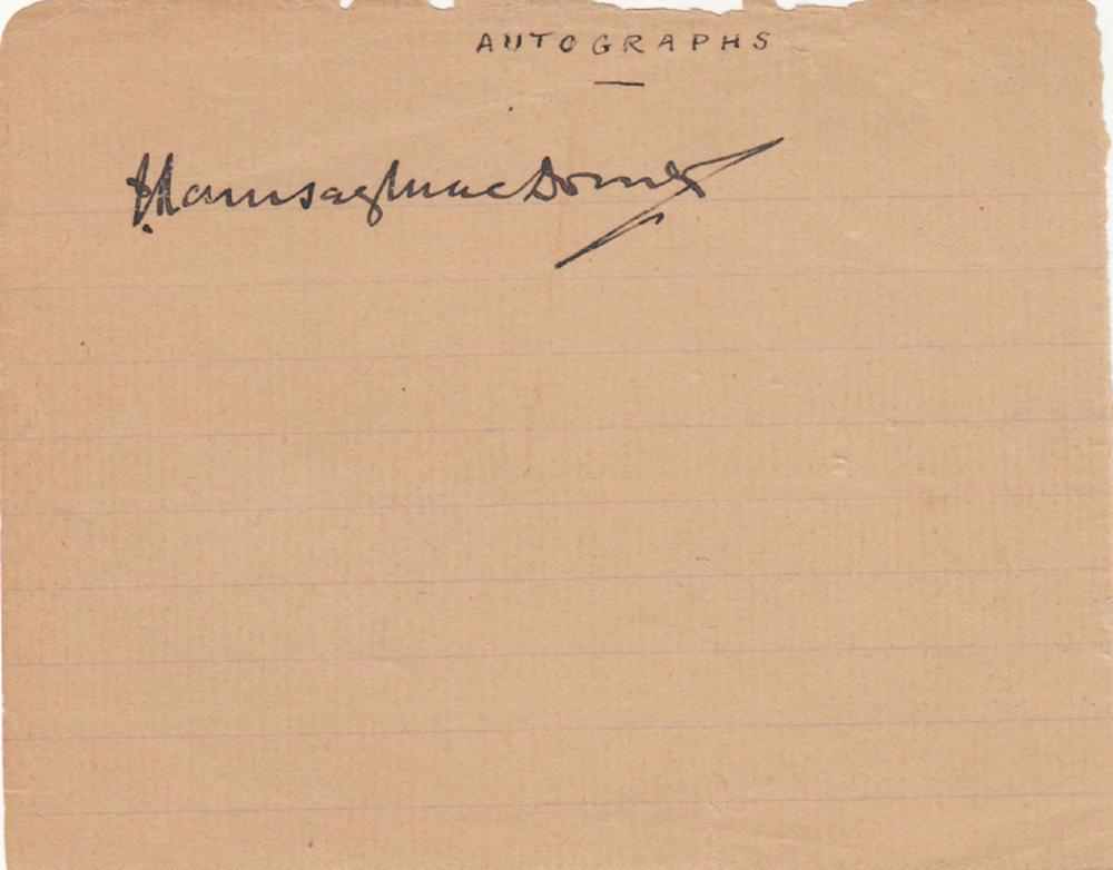 Inter War Great Britain 'Ramsay MacDonald' signature on paper