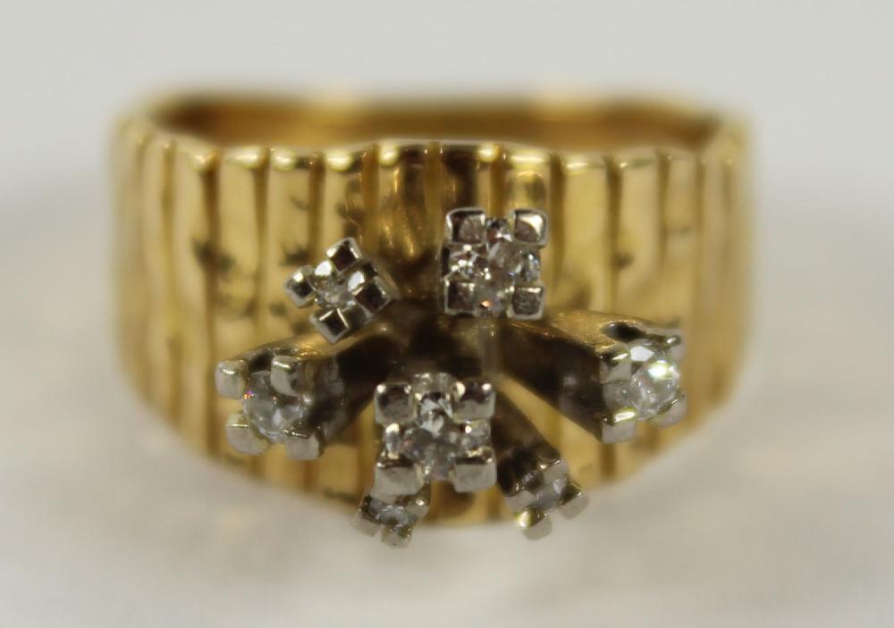 Dynamic 1960's Diamond Ring... image