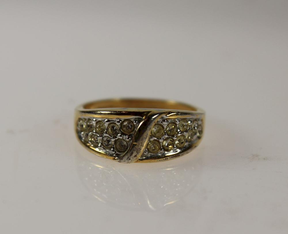 Modern Diamond Ring in 14ct... image