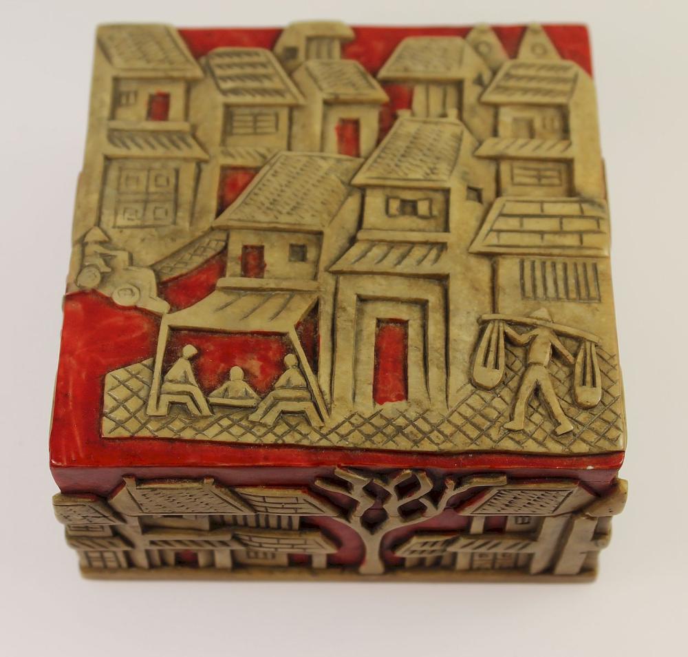 Chinese Lidded Box in Carve... image