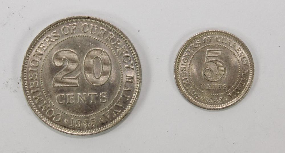 Malaya 1945 Silver (500) 5 ... image